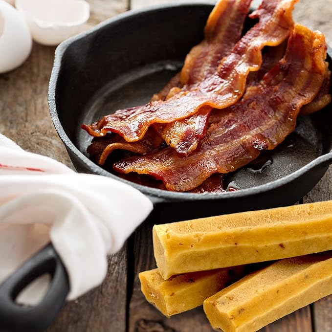 EcoKind Premium Gold Yak Cheese Himalayan Dog Chews, Dog Treats Large Breed, All Natural, High Protein Dog Chew, Bacon, Large - 1 Chew