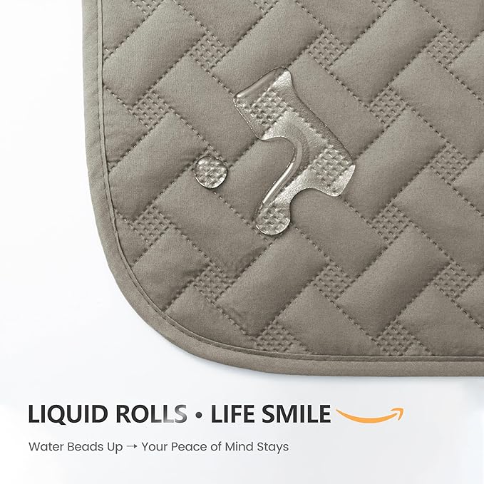 gogobunny Waterproof Dog Bed Cover Pet Blanket for Furniture Bed Couch Sofa Reversible (Dark Stone/Light Stone, 82x82 Inch (Pack of 1))