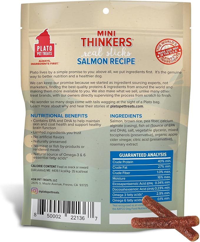 Plato Mini Thinkers Salmon Recipe 6oz, Natural (850002221367)
