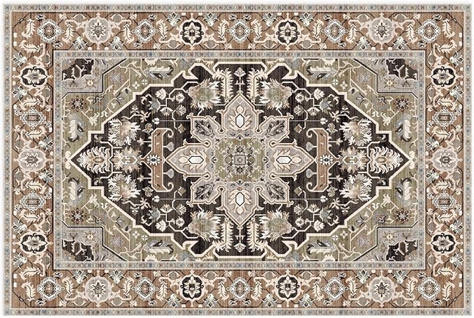 Lovewag Cat Litter Mat 2 Pack - Large 36x48 Machine Washable Easy Clean Non-Slip Waterproof Trapping Mats for Cats - (Sage Forest)