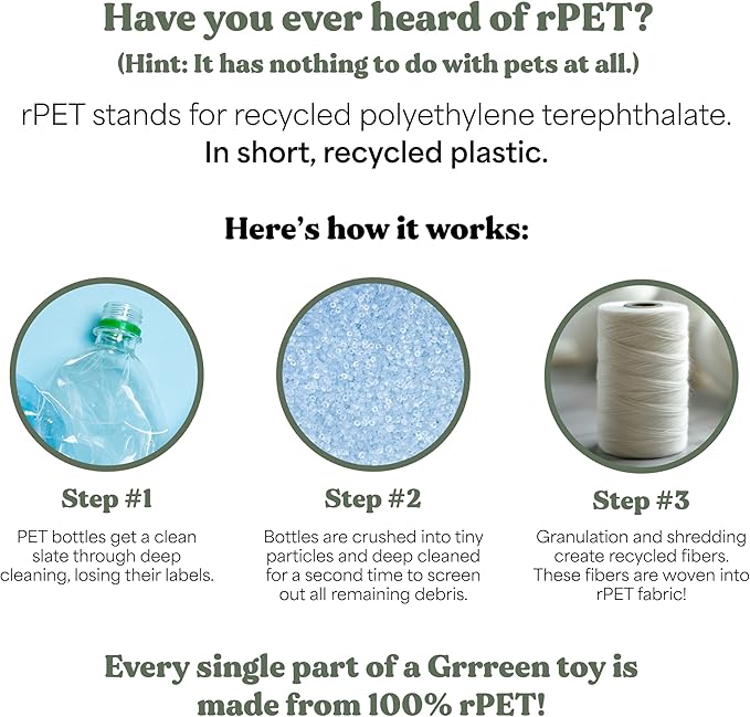 Dog Toys | Plush Toy Arctic Hare Stuffed Animal for Dogs | Small Eco Friendly Toy - Easy to Clean and Made from Non Toxic Materials