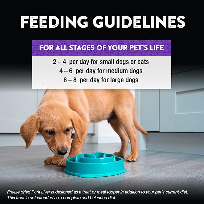 Northwest Naturals Raw Rewards Freeze-Dried Pork Liver Treats for Dogs and Cats - Bite-Sized Pieces - Healthy, 1 Ingredient, Human Grade Pet Food, All Natural, Proudly Made in USA, 3 Oz