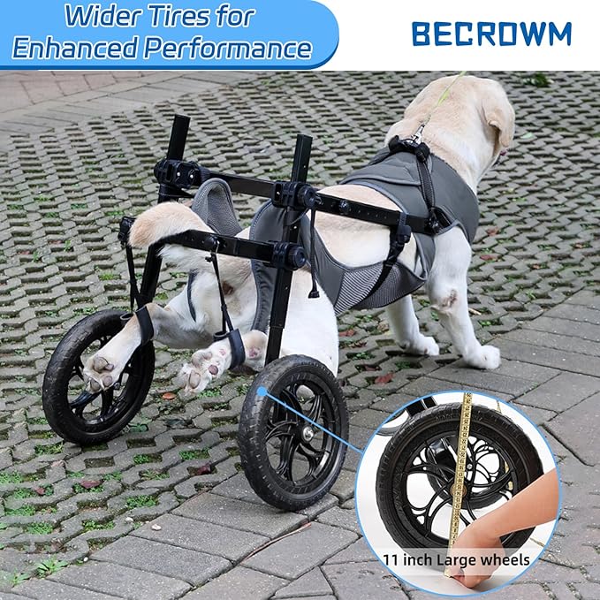 Dog Wheelchair for Back Legs, Light Weight Dog Wheelchair Cart with Disabled Hind Legs Walking, Adjustable