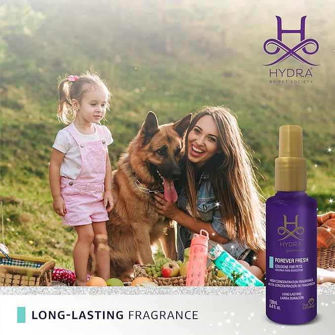 Hydra Forever Fresh Pet Cologne, Finishing Cologne for Dogs and Cats, Grooming Spray, 4.4 Ounces