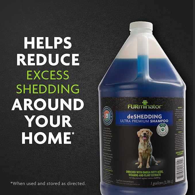 FURminator Ultra Premium deShedding Dog Shampoo, Reduces Excess Shedding, 1 gal