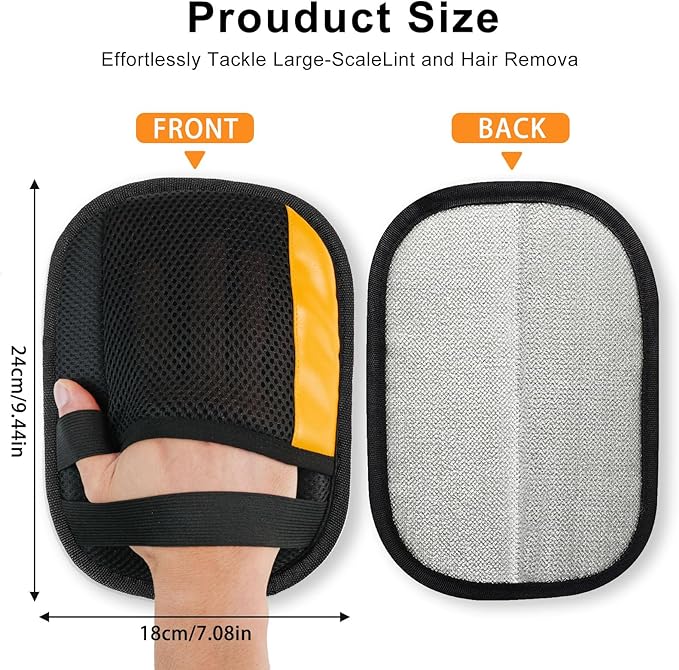 4 Pack Electrostatic Pet Hair Removal Gloves, 2025 New Upgrade Magic Brush Pet Hair Remover Tool, Washable Reusable Cats and Dogs Grooming Gloves for Laundry, Couch, Car Seat, Furniture