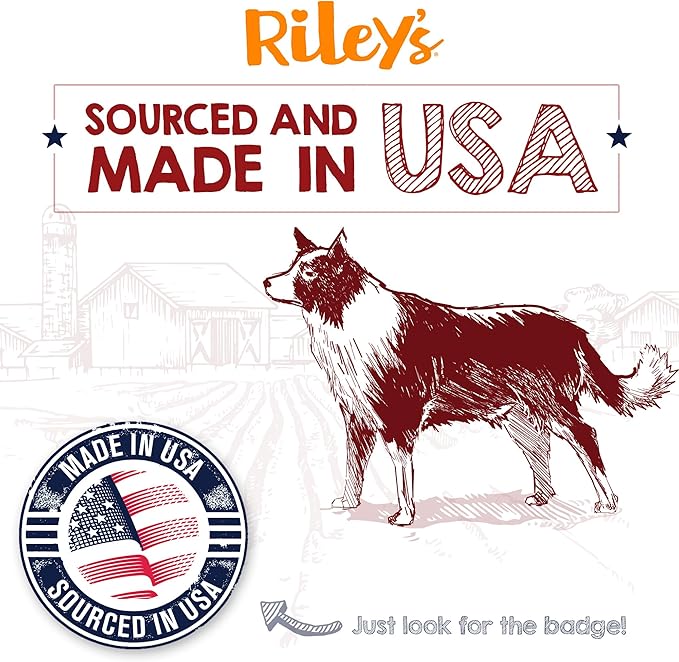 Riley's Steer Bully Sticks for Small to Medium Dogs - Single Ingredient Dog Treat, Easily Digestible, 100% Beef Pizzle Sticks - 5-6", 12ct