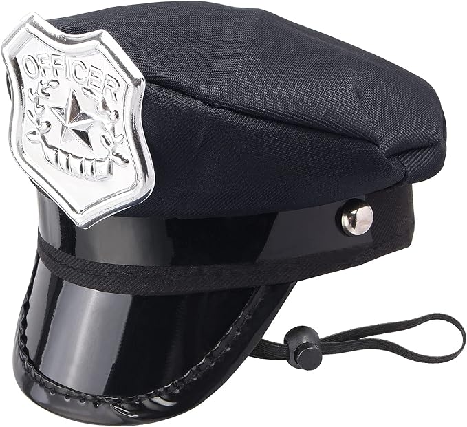 Yewong Pet Police Costume Accessory Set Pet Dog Cat Police Hat Badge Aviator Sunglasses Pet Dress Up Kit for Halloween Christmas Cosplay Role Play Party (Set-B)