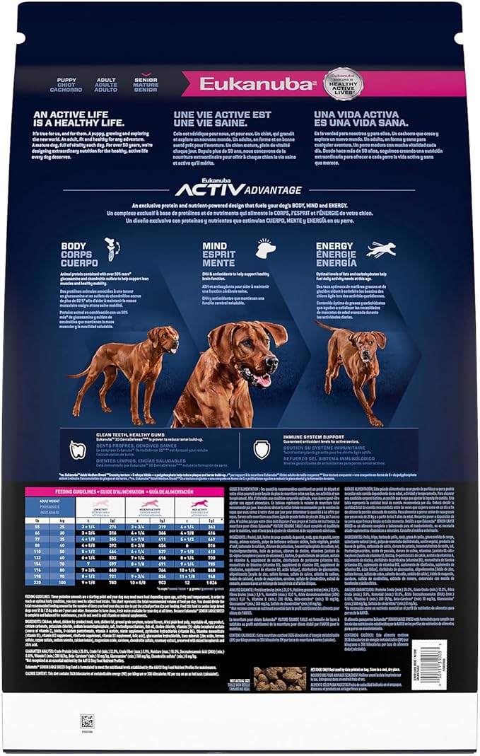 Eukanuba Senior Large Breed Dry Dog Food, 30 lb