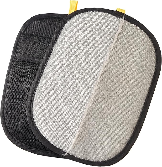 2Pcs Upgraded Electrostatic Hair Remover for Dogs and Cats, Five-Finger Reusable and Washable Pet Hair Removal Tool, Pet Hair Gloves for Laundry, Couch, Carpet, Car Seat and Bed