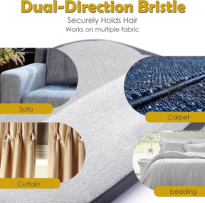 Five-Finger Pet Hair Removal Glove, Electrostatic Dog and Cat Hair Remover, Resuable and Washable Pet Hair Cleaning Tool for Furniture, Couch, Clothes, Carpet, Bedding...Black, 1 Piece