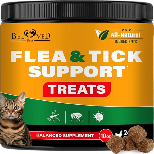 Flea and Tick Prevention Chewable Pills for Dogs and Cats - Revolution Oral Flea Treatment for Pets - Pest Control & Natural Defense - Chewables Small Tablets Made in USA (Chicken (for Cats))