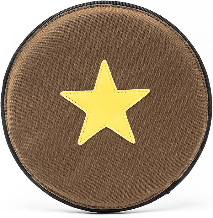 TSPRO Tactical Dog Flying Discs, Anti-Rip Nylon for Aggressive Chewers & Medium to Large Dogs, Water Floating Flyer, Lightweight for Indoor/Outdoor Play, Training, Parks & Yards (9.5", Khaki)