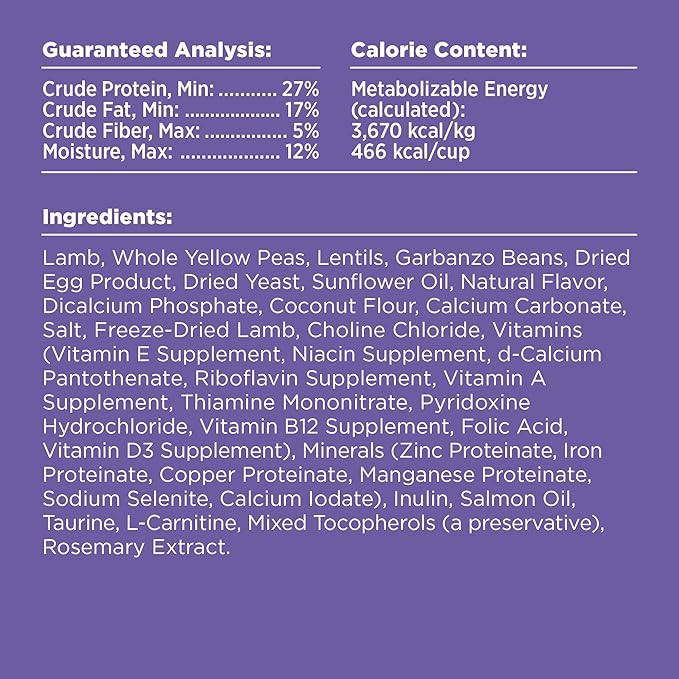 BIXBI Rawbble Dry Dog Food, Lamb, 24 lbs - USA Made with Fresh Meat - No Meat Meal & No Corn, Soy or Wheat - Freeze Dried Raw Coated Dog Food - Minimally Processed for Superior Digestibility