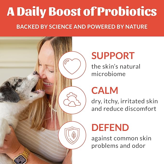 SKOUT'S HONOR Probiotic Itch Relief Spray for Pets - Non-Medicated, Fragrance-Free, Natural, Vegan, Long-Lasting Relief, with Soothing Aloe & Avocado Oil, 8 oz, 2-Pack