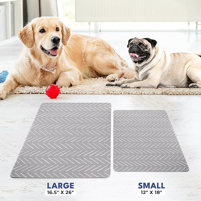 NALALAS Large Dog Mat for Food and Water, Cat Feeding Mat | Large Waterproof Dog Bowl Mat | Non-Slip Pet Food Mat for Floors | Pet Mats for Food and Water | Easy to Clean