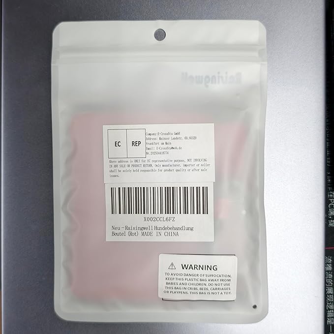 Dog Treat Pouch, Red Pocket Sized Pet Training Pouch, Cotton Fabric, Hand Free Dog Walking Bag with Carabiner, Self-Closing Pet Feed Snack Reward, for Puppy Travel or Outdoor Use