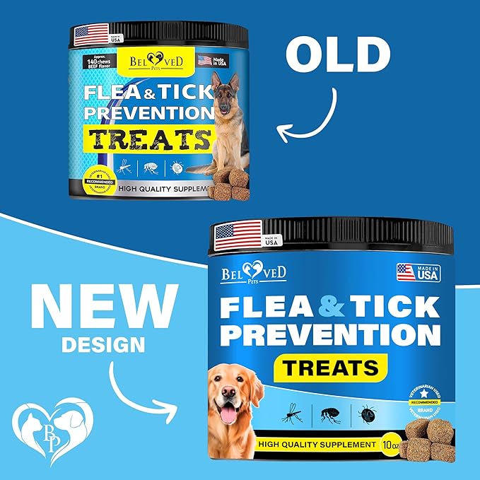 Flea and Tick Prevention Chewable Pills for Dogs and Cats - Revolution Oral Flea Treatment for Pets - Pest Control & Natural Defense - Chewables Small Tablets Made in USA (Beef)