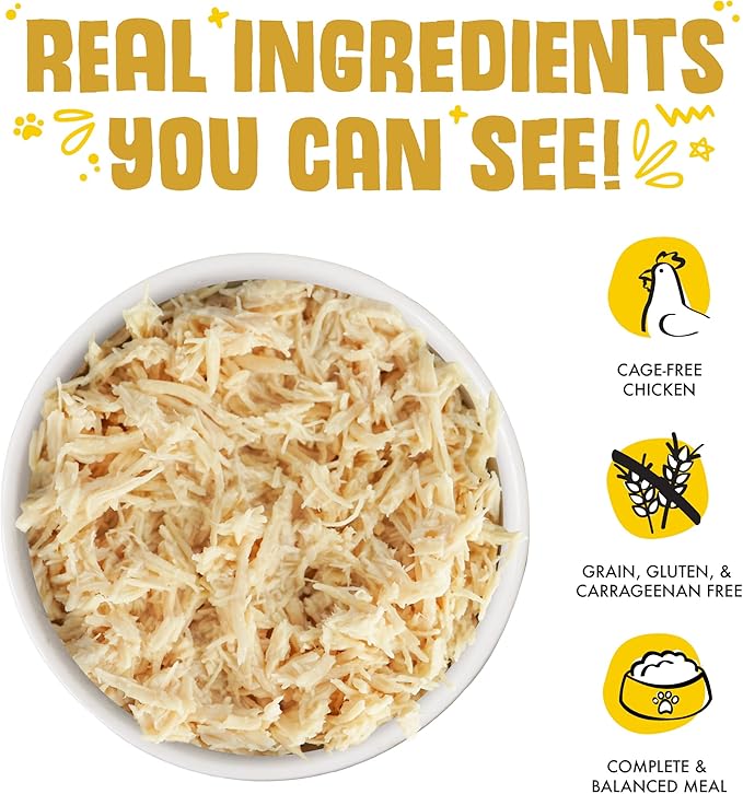 Weruva Classic Dog Food, Paw Lickin’ Chicken with Chicken Breast in Gravy, 14oz Can (Pack of 12)