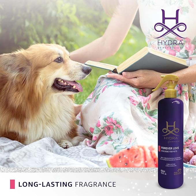 Hydra Forever Love Pet Cologne, Finishing Cologne for Dogs and Cats, Grooming Spray, 15 FL.OZ