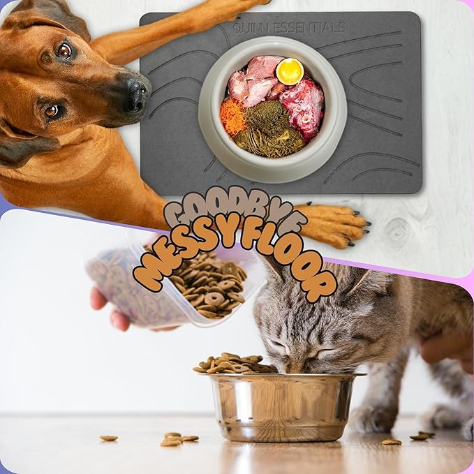 Stone Drying Dog Mat with Diatomaceous Earth – Anti-Slip, Fast Drying, Ideal for Messy Drinkers and Water Spills.