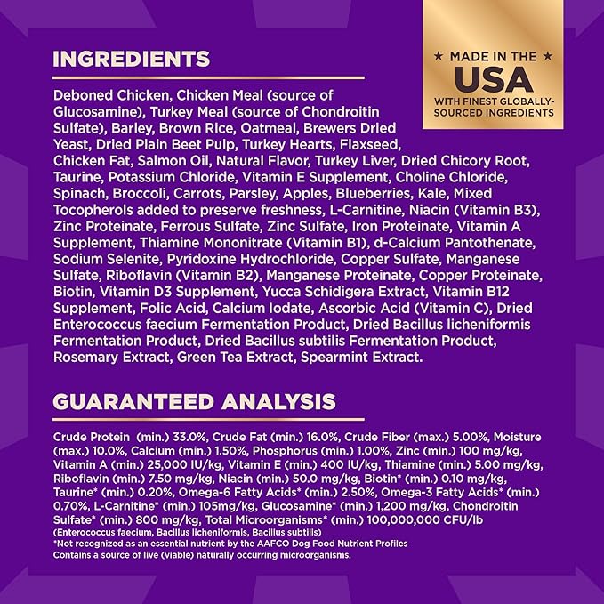Wellness CORE+ Dry Dog Food with Freeze Dried Pieces, Large Breed, Wholesome Grains, High Protein, Natural, Chicken & Turkey Recipe, (20-Pound Bag)