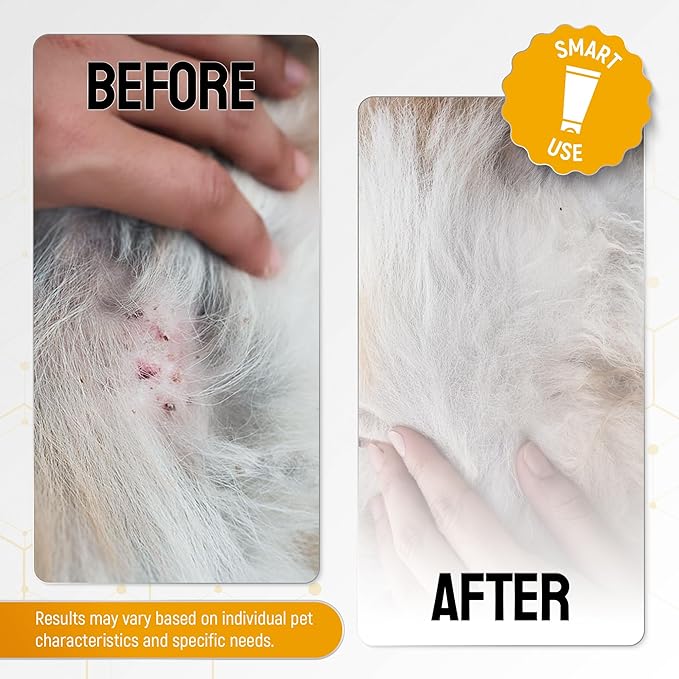 Honey Silver Wound Care for Pet no Antibiotic Wound Ointment for Dogs - Hot Spot Treatment for Dogs & Horses – Cat & Dog Wound Care for Cuts, Rashes, Irritation Honey Wound Repair Gel with Silver 2 Oz