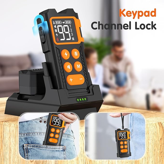 2000ft Range Wireless Dog Fence with Collar, Electric Training Collar with Remote, Dog Training Collar