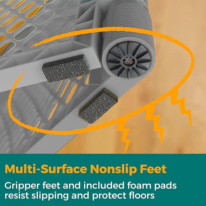 MyPet North States Petyard Plus: 3 Ft. Wide Folding Dog Playpen Indoor or Outdoor. 4-Panel Freestanding Play Pen Dog Gate Made in USA. 26" Tall, Fieldstone