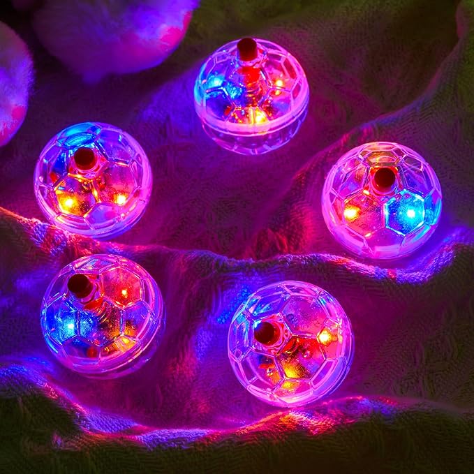 24 Piece Light Up Cat Balls Ghost Hunting Equipment, Indoor Motion-Activated Magic Cat Ball, Plastic Glowing Pet Toys