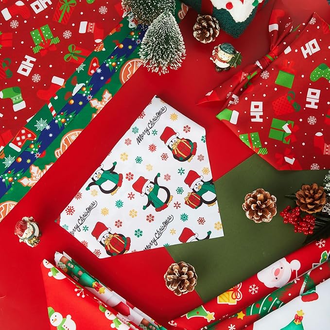 Abbylike 100 Pcs Christmas Dog Bandanas Bulk Xmas Bandanas for Dogs Triangle Kerchief Bibs Scarf Set for Pet Xmas Costume Photo Props Accessories Pet Shops Grooming, 25 Styles (31.5 x 21.7 x 21.7)