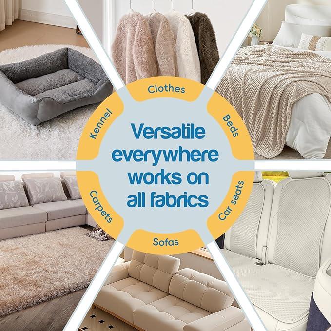 Upgraded Pet Hair Removal Glove for Dogs & Cats, Reusable 5-Finger Electrostatic Magic Brush, Pet Hair Remover Tool for Laundry,Couch,Bed, Carpet,Car Seat,1PCS