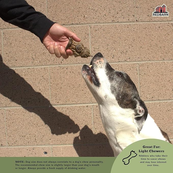 Redbarn Chew-A-Bulls, 12 Pack – Medium Hydrant Shape Dog Dental Treats – Daily Oral Care with Fun Ridges & Grooves, All Natural Ingredients, Highly Digestible Chews & Low in Fat