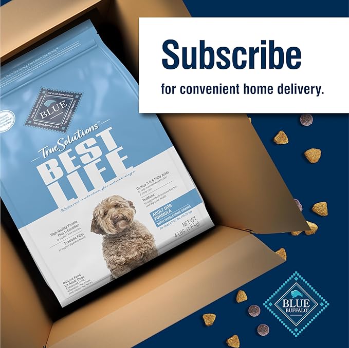 Blue Buffalo True Solutions Total Support Natural Dry Dog Food for Adult Dogs, Chicken, 11-lb. Bag