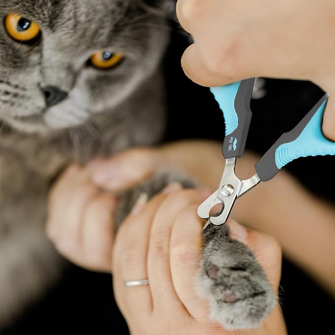 Mr. Pen Cat Nail Trimmer - Sky Blue & Dark Gray, Suitable for Cats & Kittens, Small Dogs