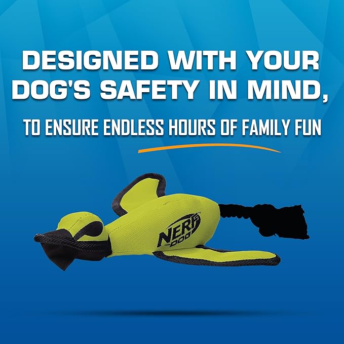 Nerf Dog Trackshot Launching Duck Dog Toy, 16.5 Dog Fetch Toy for Medium and Large Breeds, Green