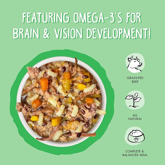 Weruva Puppy, Beef and Rice Formula in Gravy, 14oz Can, Pack of 10