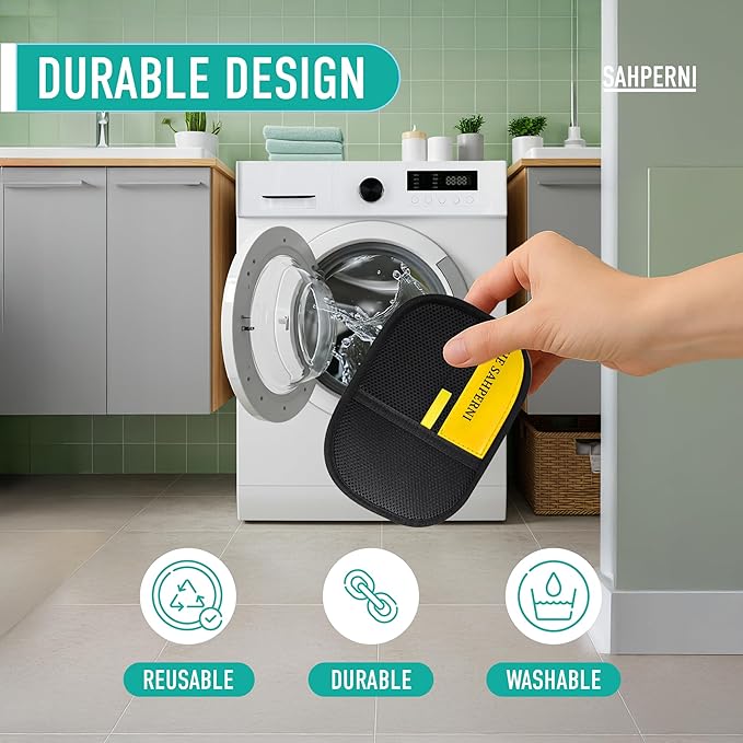 Pet Hair Removal Glove, 1 Pcs Electrostatic Gloves Pet Hair for Cats & Dogs, Washable - Reusable Static Pet Hair Remover Gloves, Efficient Magic Pet Grooming Glove, Remove Cat/Dog Fur From Clothing