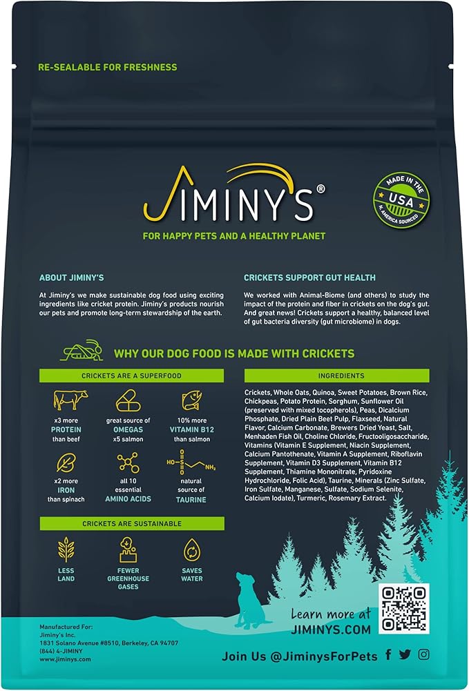 Jiminy's Cravin' Cricket & Good Grub Dry Dog Food Bundle, Two 3.5 lb Bags