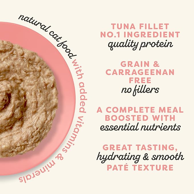 Applaws Vitality Wet Cat Food in Broth, Natural Cat Food with Added Vitamins & Minerals, Grain and Carrageenan Free, Tuna Fillet & Salmon in Broth (24 Count, 5.5oz Cans)