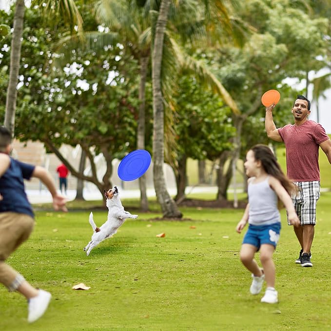 Kids Flying Disc 7 Inch Silicone Flying Disks Bulk for Children Dog Outdoor Backyard Lawn School Teaching Early Education Sports Games Party Favors, 6 Colors，6/12/24pcs