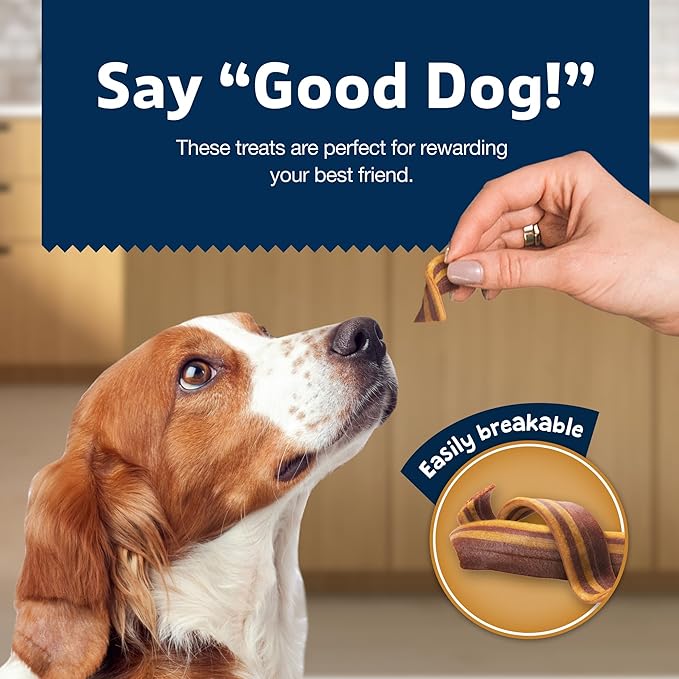 Blue Buffalo Sizzlers Bacon-Style Dog Treats with Real USA Pork, Cheddar Flavor, 15-oz Bag