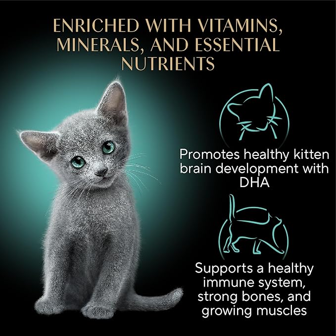 Sheba Perfect Portions Kitten Wet Cat Food Pate Chicken Entree, 2.6 oz. Twin-Pack Trays (24 Count, 48 Servings)