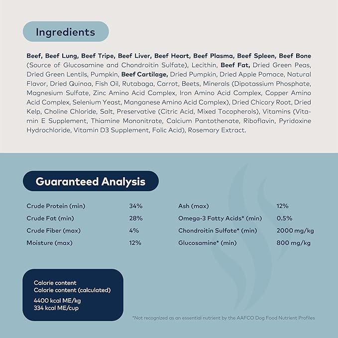 ZIWI Peak Steam & Dried Dog Food - Grass-fed Beef w/Pumpkin - High Protein, Low Carb, All Breeds & Lifestages, for Digestive Health (113.6oz)