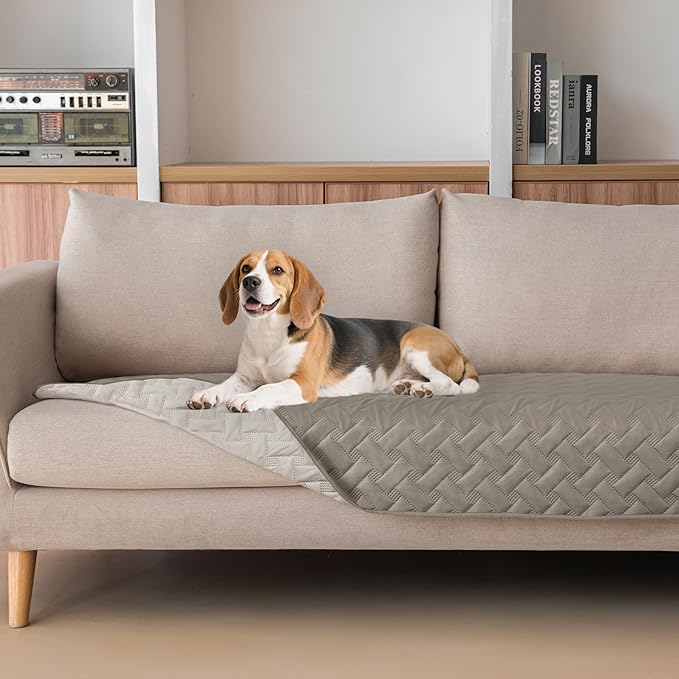 gogobunny Waterproof Dog Bed Cover Pet Blanket for Furniture Bed Couch Sofa Reversible (Dark Stone/Light Stone, 30x70 Inch (Pack of 1))