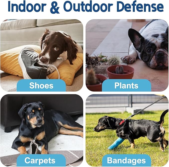 No Chew Spray for Dogs 120ML Bitter Apple Spray for Dogs Stop Chewing Licking of Furniture, Shoes, Bandages, Dog Training & Behavior Aids Spray, Indoor & Outdoor Use for Dog Deterrent Spray