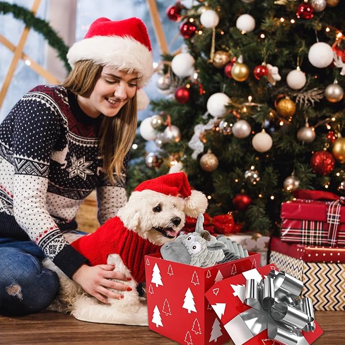 Large Squeaky Plush Dog Toys, Interactive Puppy Toys for Tug of War, Tough Pet Toys for Dogs, Dog Chew Toy for Small, Medium, and Large Dogs