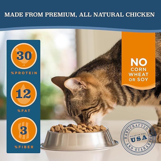 Blackwood Dry Cat Food, Indoor Formula, Chicken Meal & Brown Rice Recipe, 4 Pound Bag, High Protein, Slow Cooked