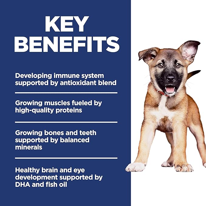 Hill's Science Diet Large Breed Puppy Food, DHA to Support Healthy Development, Lamb & Brown Rice Dry Dog Food, 30 lb. Bag