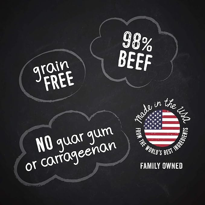 Hound & Gatos Wet Cat Food, 98% Beef, Grain Free Pate Cat Food, Real Meat, High Protein, Limited Ingredients, No Additives, 5.5 oz. Cans (Pack of 24)